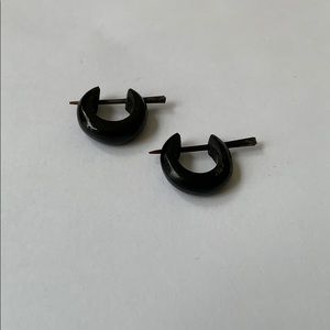 Vintage Handmade Wooden Earrings